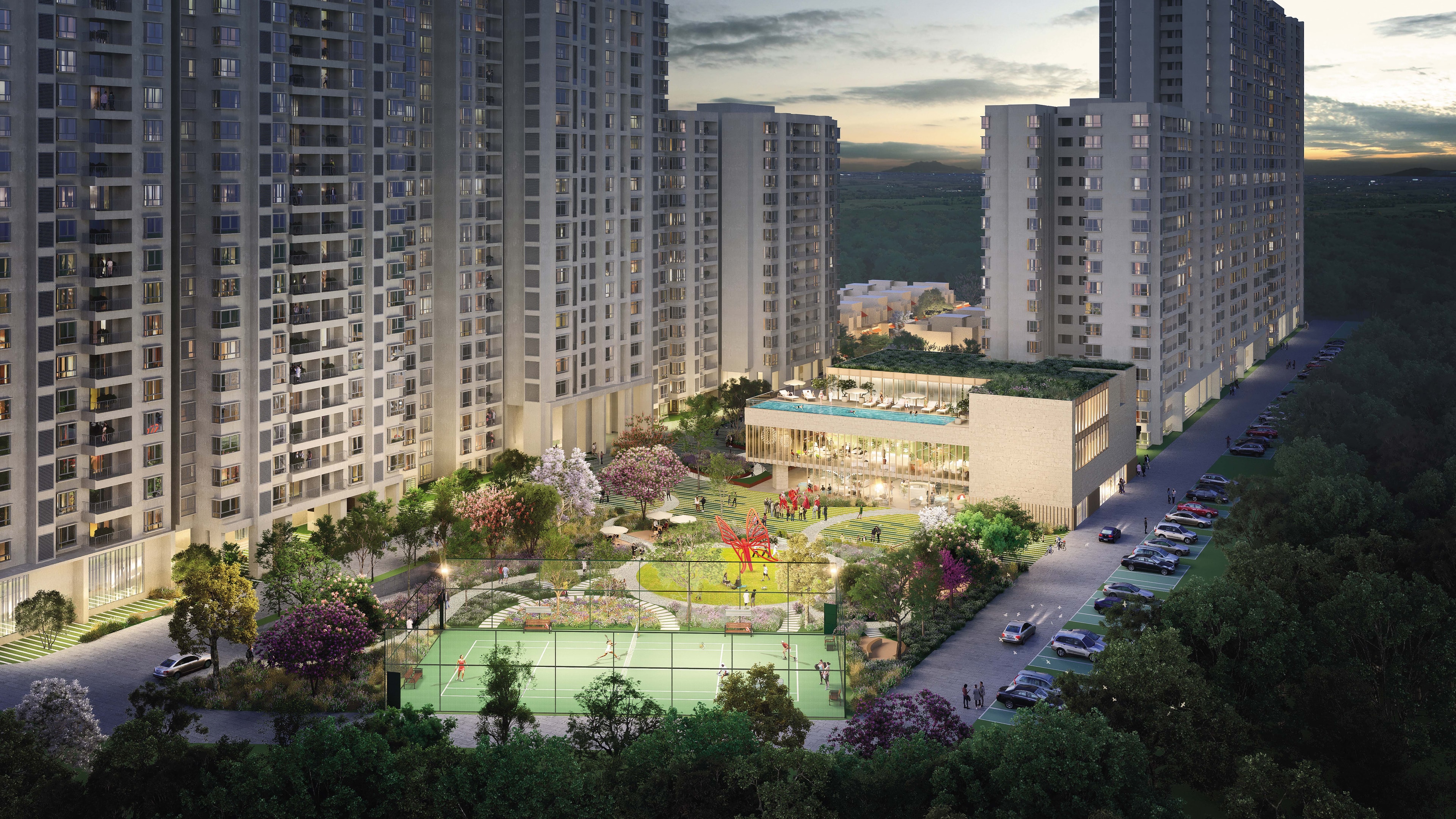 Nikoo Homes 9 towers rising over KIADB Aerospace Park